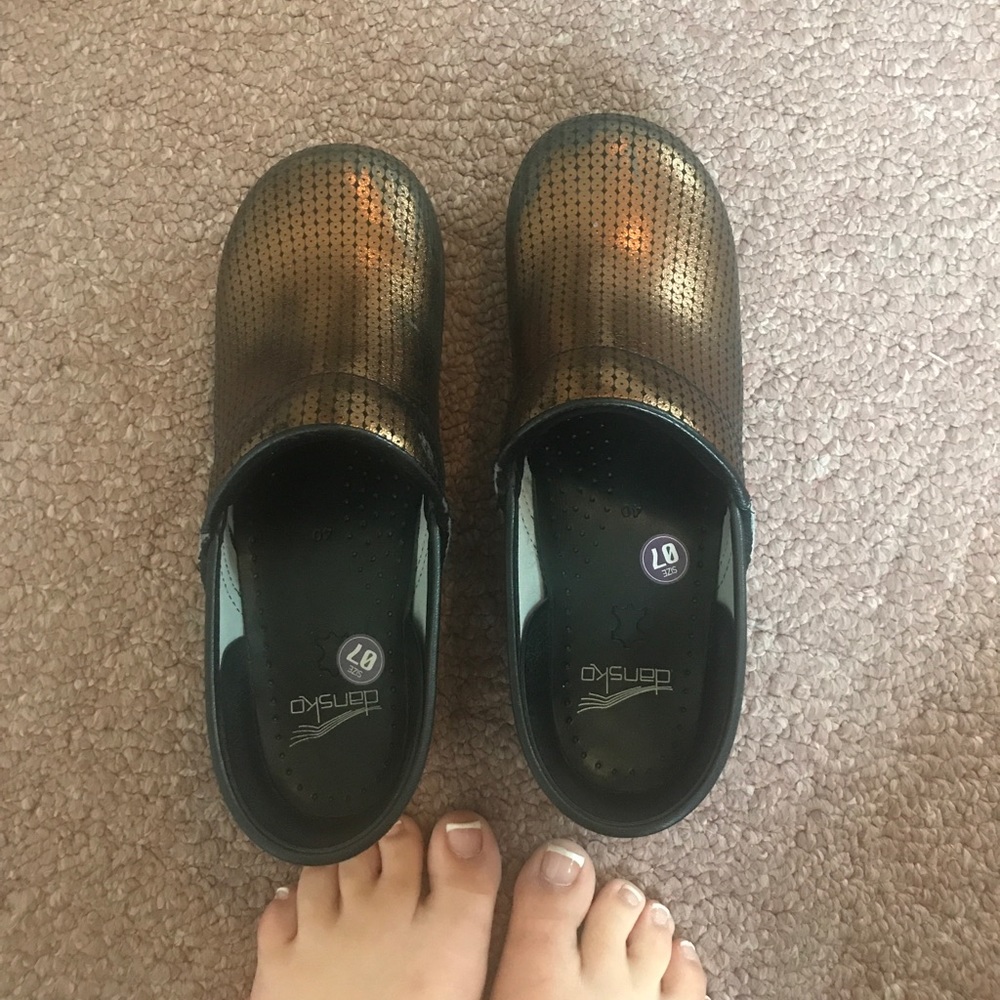 Dansko clogs.